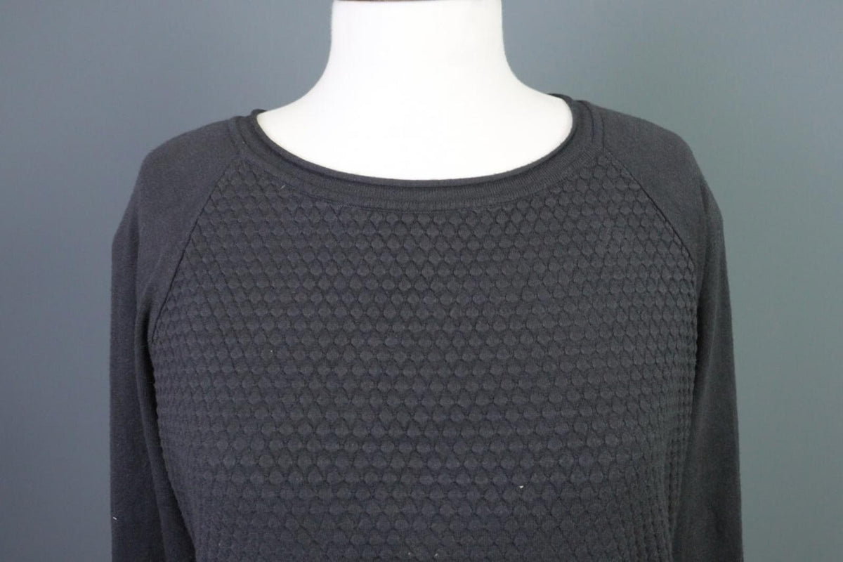 SARAH PACINI Gray Knit Lagenlook Sweater Tunic One Size
