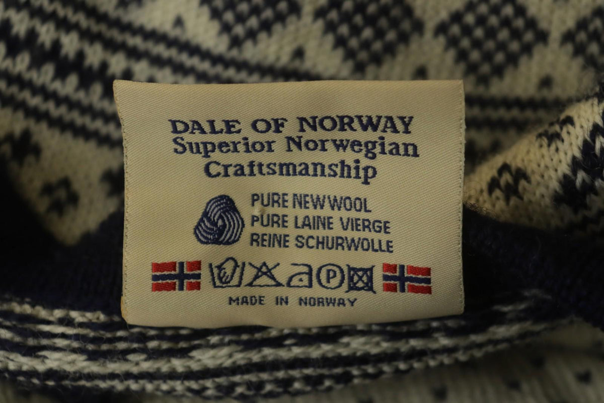 DALE OF NORWAY Multi Fair Isle Wool Knitted Button Front Ski Sweater – Size M