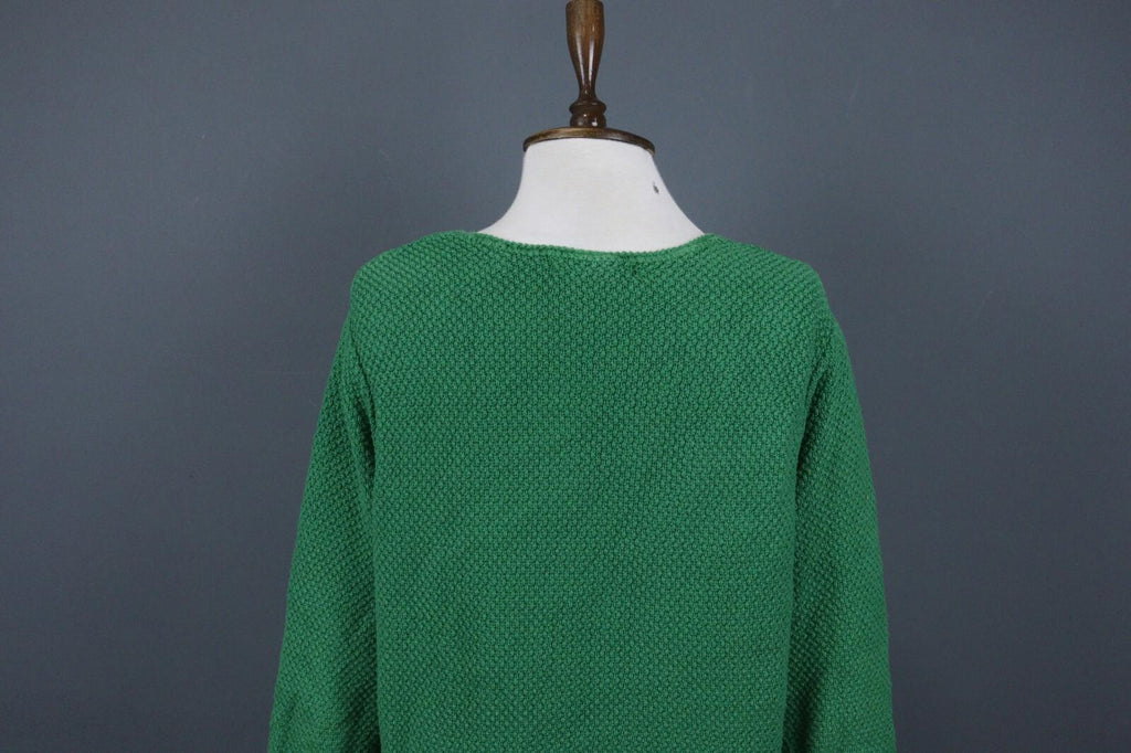 GUDRUN SJODEN Green Long Sleeve Round Neck Pullover Knit Sweater – Size M – Used