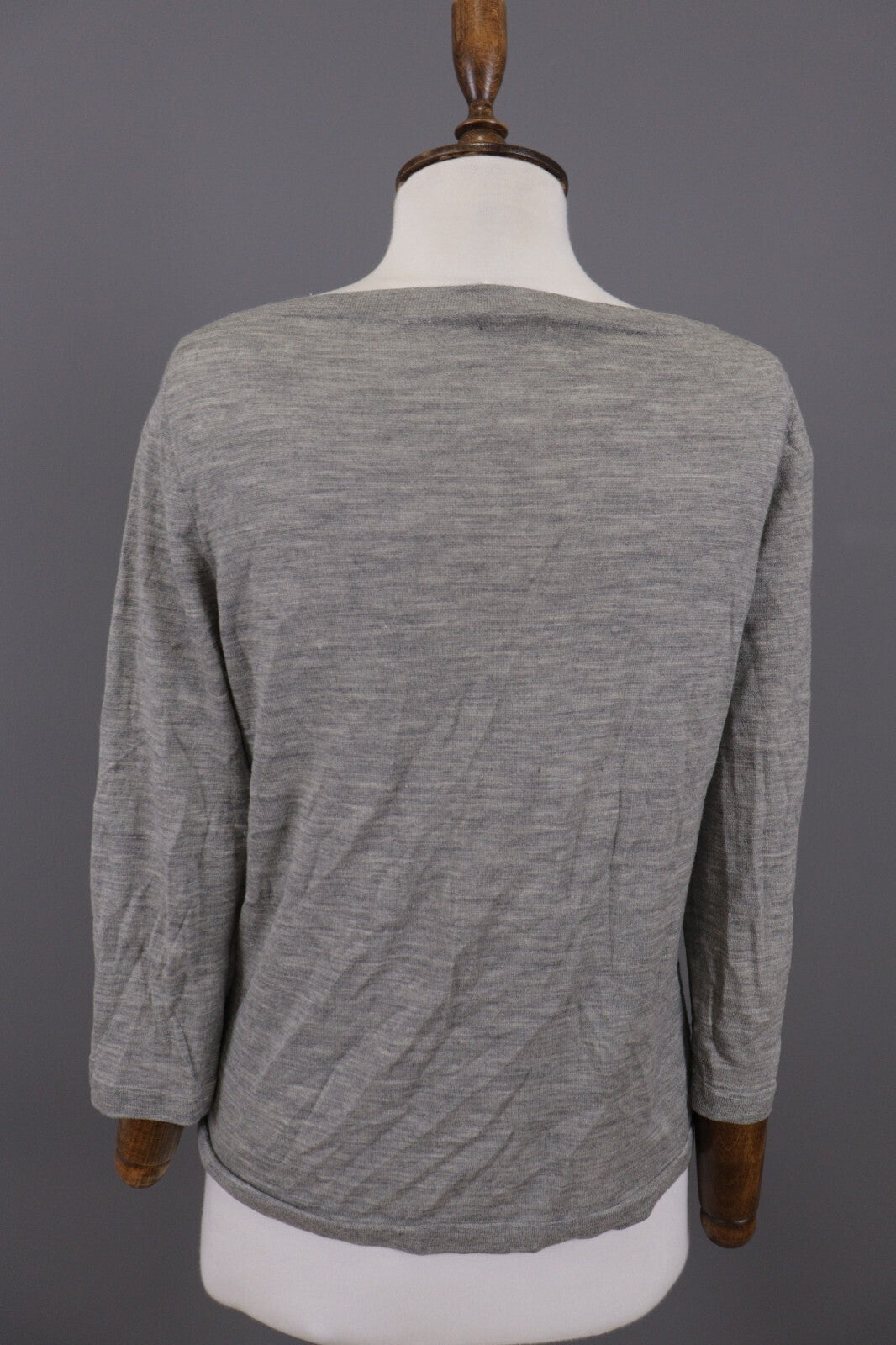 J. Crew Gray Merino Wool Sweater Long Sleeve Top – Size L