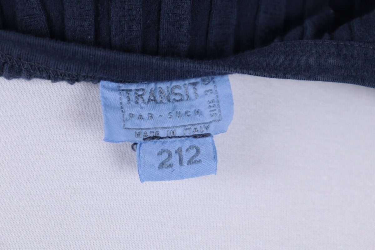 Transit Par Such 212 Blue Ribbed Long Sleeve Top Shirt – Size 1 / S