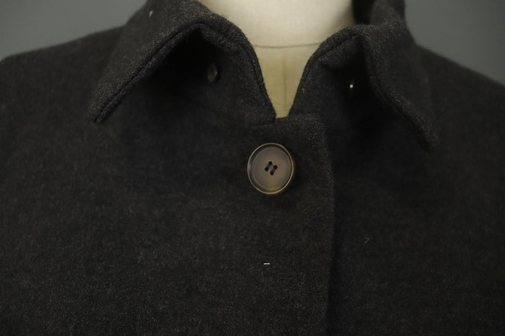 Marccain Black Wool Collared Long Sleeve Button Front Blazer Jacket – Size 5