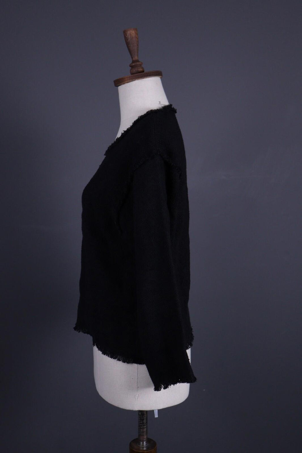 ISABEL MARANT Black Wool Knit Lagenllok Sweater – Size 38 Small