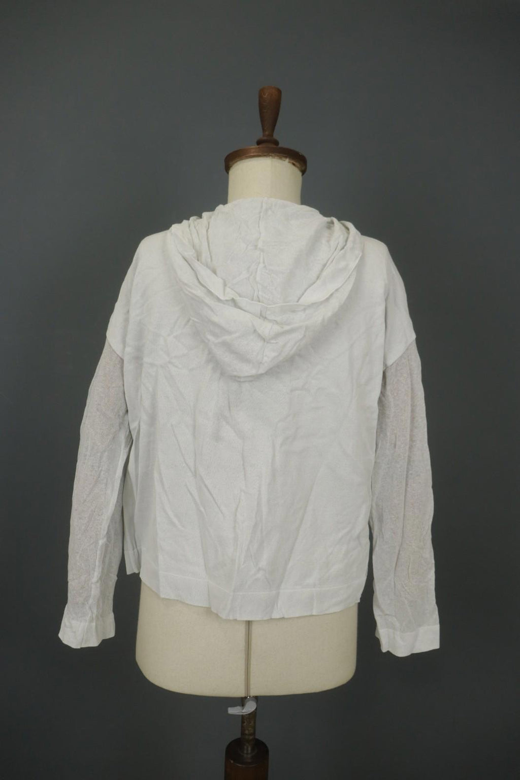 Annette Görtz White Cotton Long Sleeve Regular Fit Full Zip Hoodie – Size M