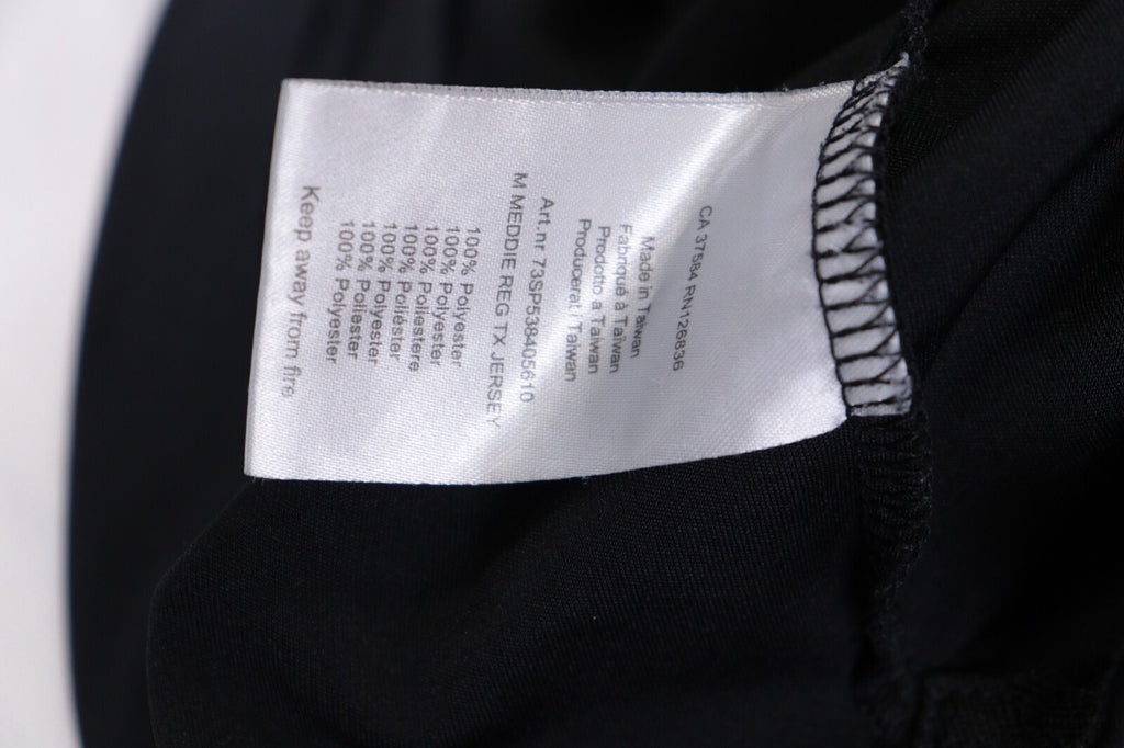J.Lindeberg Regular Fit Sport Golf Black Short Sleeve Polo Shirt – Size M