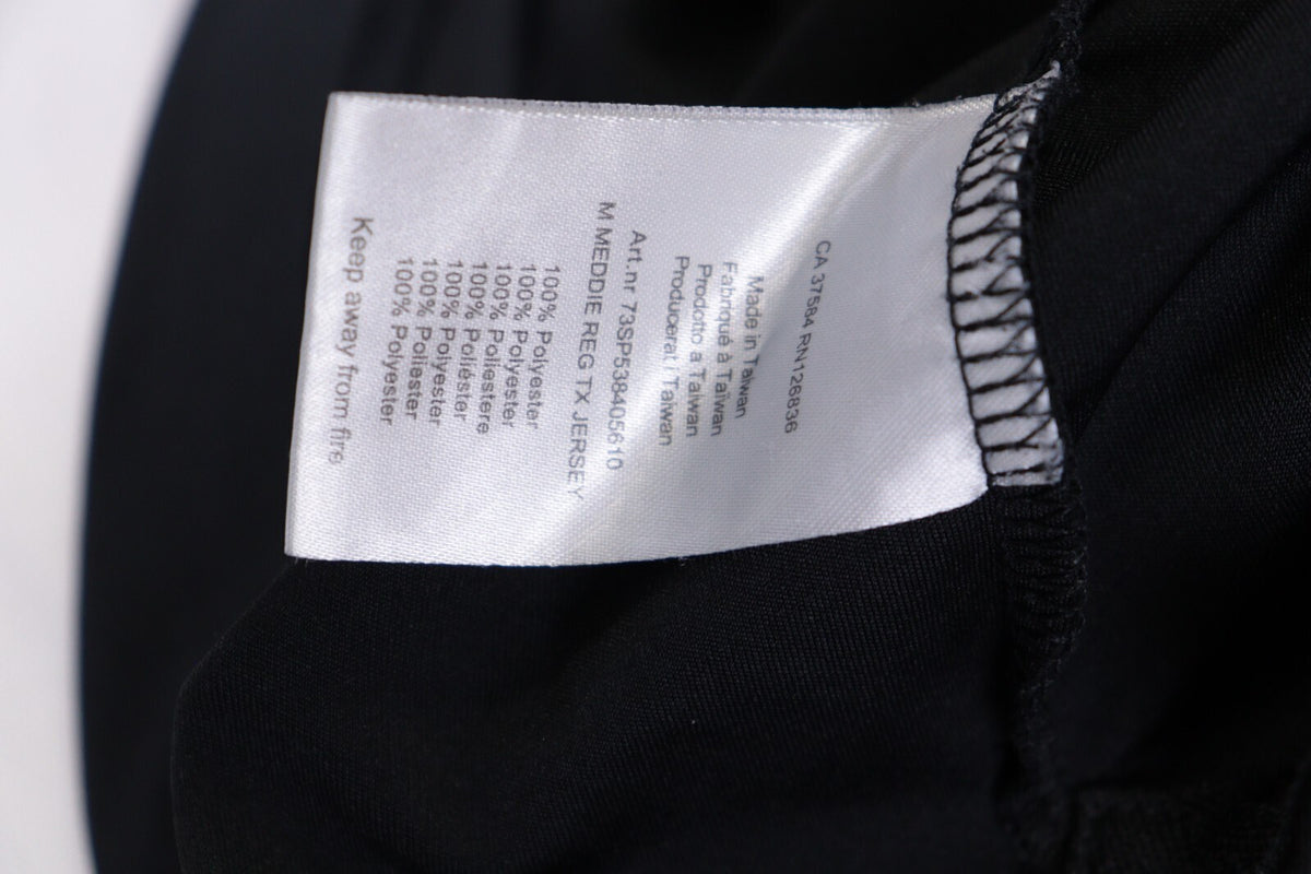 J.Lindeberg Regular Fit Sport Golf Black Short Sleeve Polo Shirt – Size M