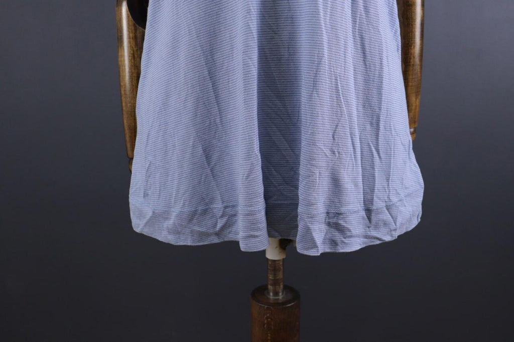 GUDRUN SJODEN Blue Short Sleeve Lightweight Lagenlook Relaxed Tunic Top – Size M – Used