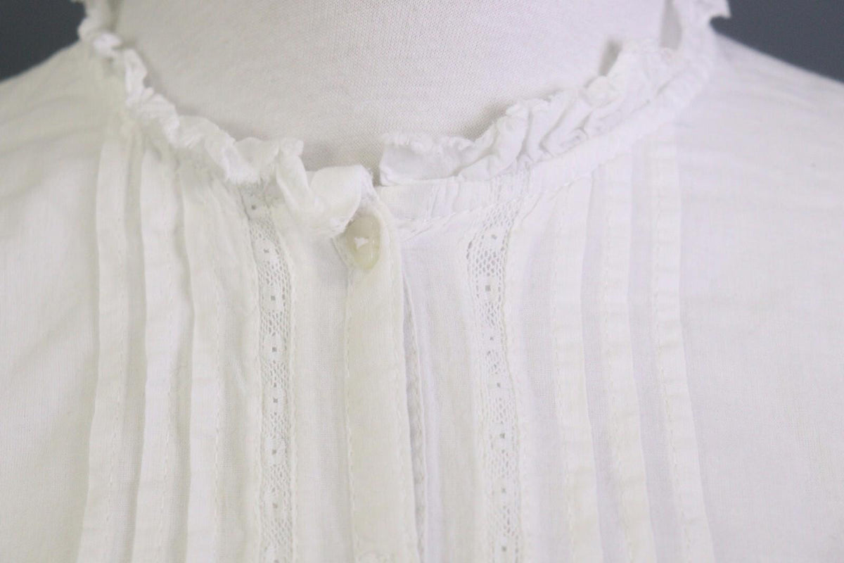ZADIG & VOLTAIRE White Long Sleeve Button Down Lace Top Blouse Shirt – Size 16-M