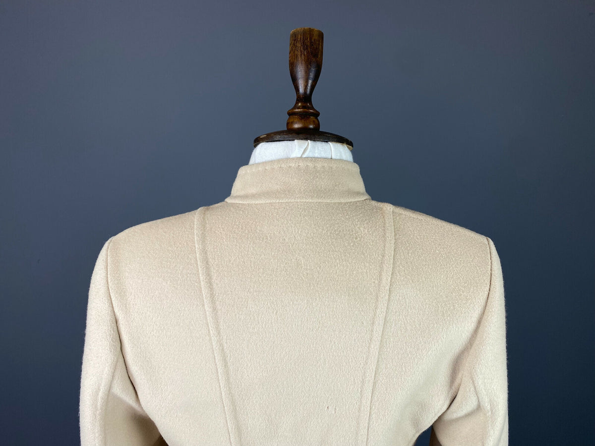 Burberry London Beige Wool Button Down Coat – Women's 52