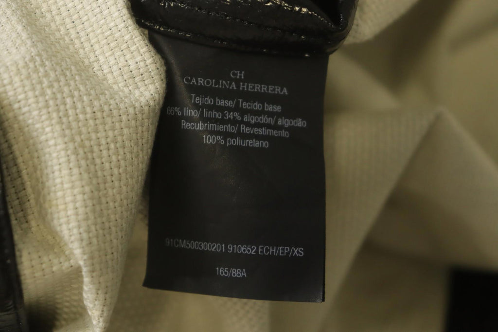 Carolina Herrera Black Regular Fit Long Sleeve Open Front Trench Coat – Size XS – Used