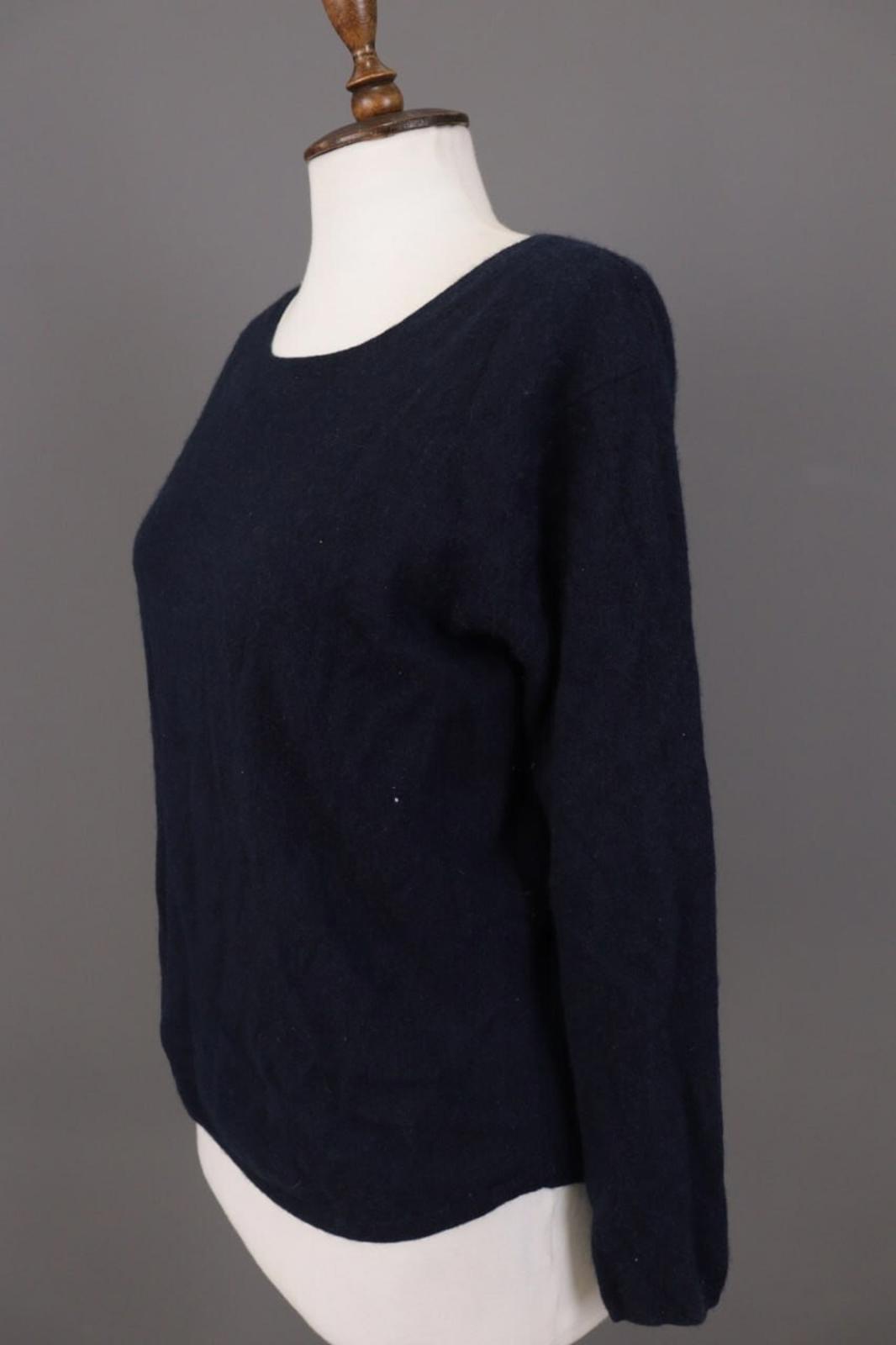 SMINFINITY Blue 100% Cashmere Knit Oversized Sweater S