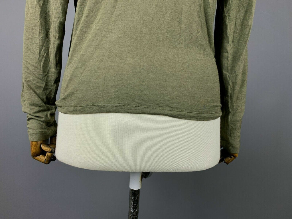 Barbara Bui Olive Boat Neck Viscose Cashmere Sweater – Women's L