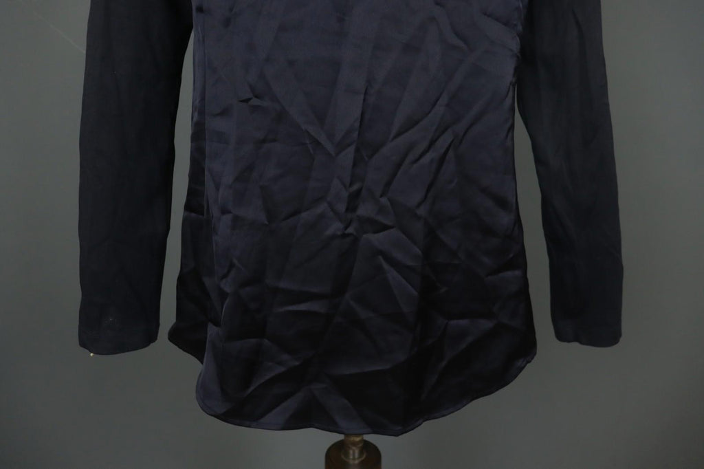 HIGH Toch Black Regular Fit Long Sleeve Crew Neck Pullover Blouse Top – Size 42