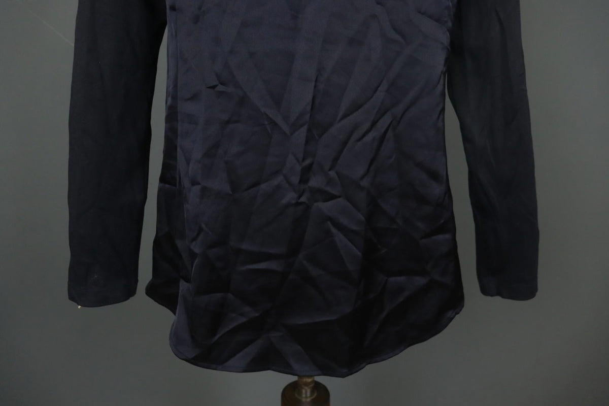 HIGH Toch Black Regular Fit Long Sleeve Crew Neck Pullover Blouse Top – Size 42