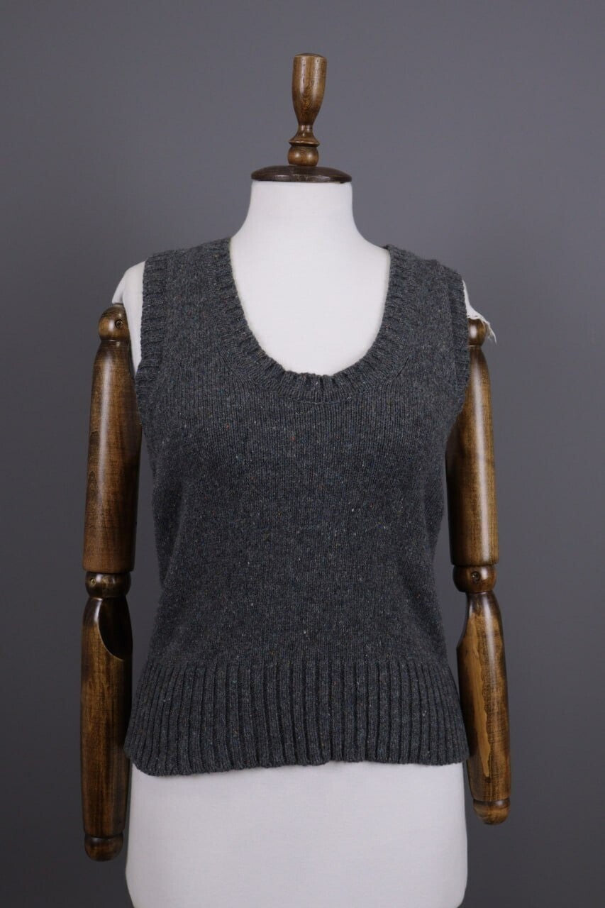 Margaret Howell MHL Japan Gray Knitted Wool Vest – Size 2 / S