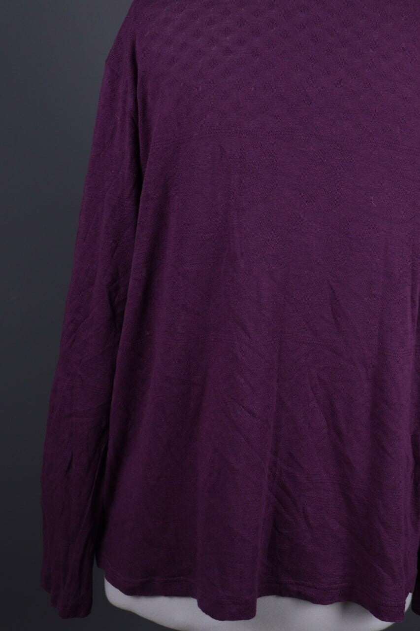 Gudrun Sjoden Purple Long Sleeve Top Shirt Pullover – Size XL