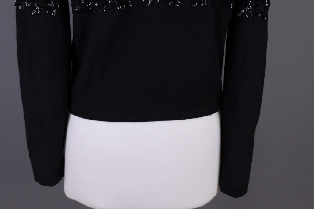 Sonia by Sonia Rykiel Black Wool Angora Knit Sweater 40 / M