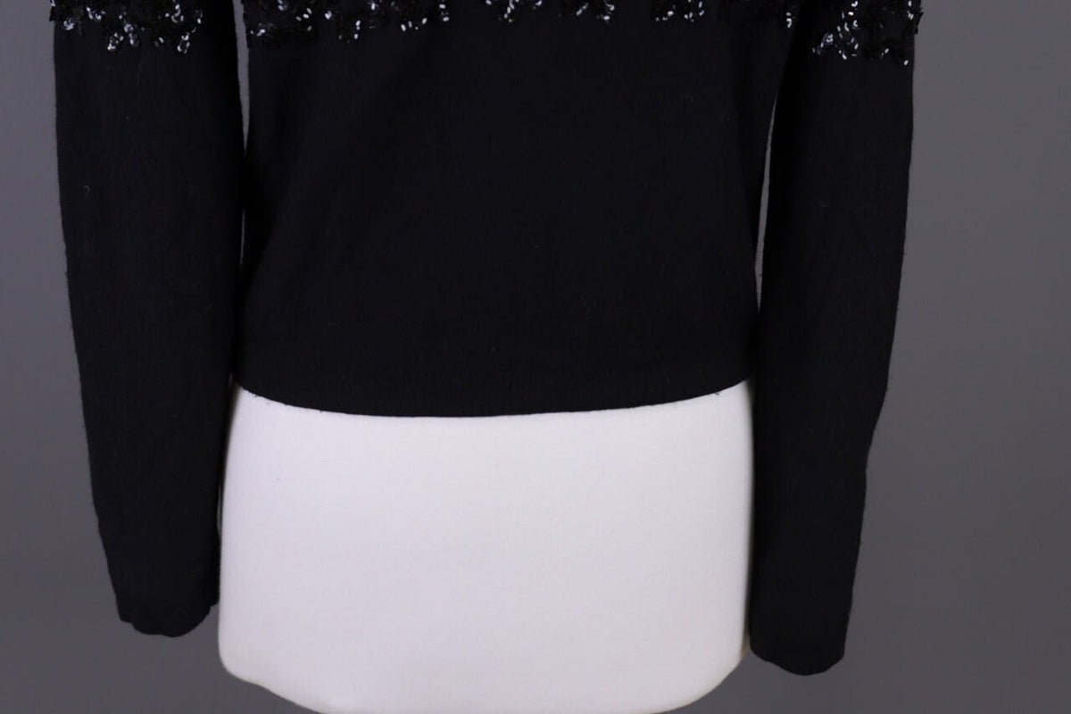 Sonia by Sonia Rykiel Black Wool Angora Knit Sweater 40 / M