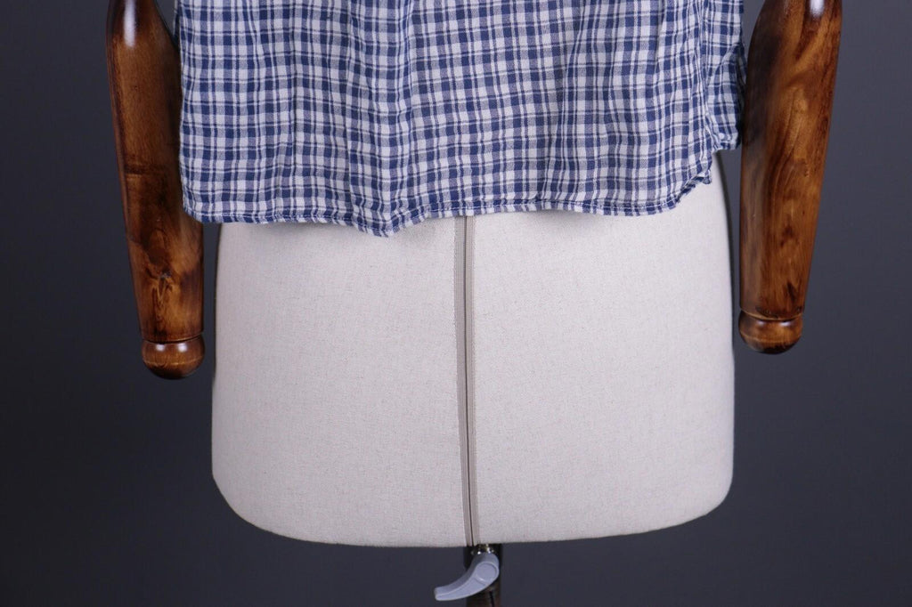 DENIM SUPPLY RALPH LAUREN Blue Check Short Sleeve Top Shirt – Size XS