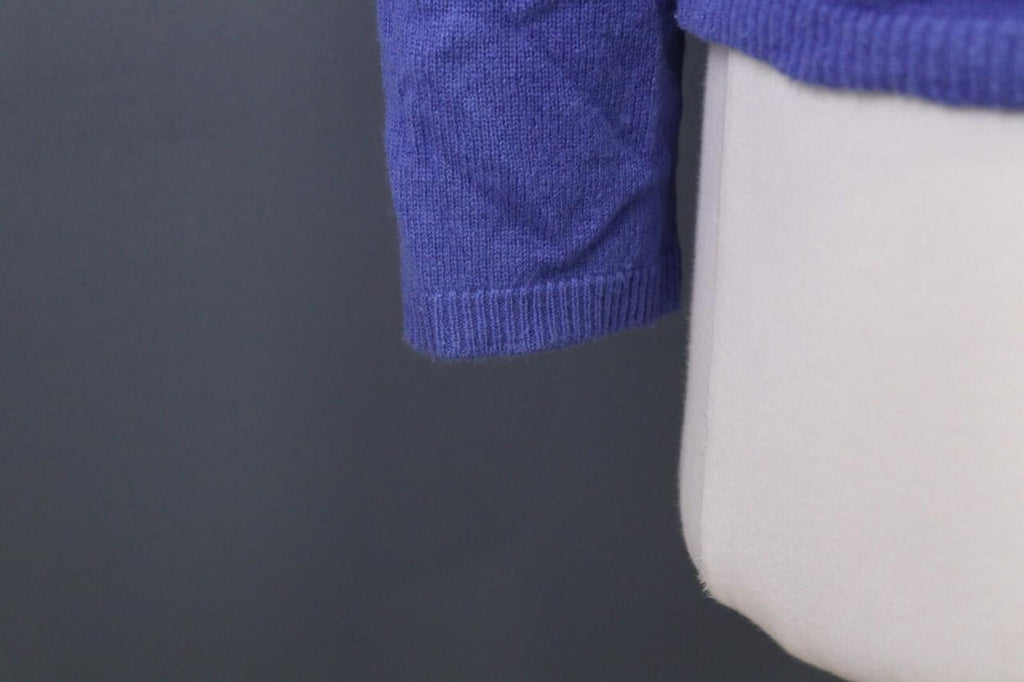 GUDRUN SJODEN Blue Cashmere Knit Cardigan Sweater – Size M