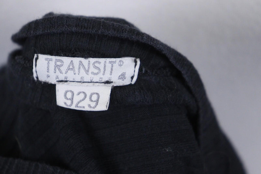 TRANSIT PAR SUCH Black Long Sleeve Lightweight Cardigan Sweater – Size 4