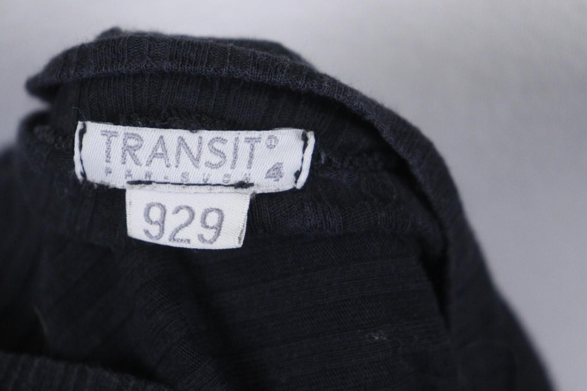 TRANSIT PAR SUCH Black Long Sleeve Lightweight Cardigan Sweater – Size 4