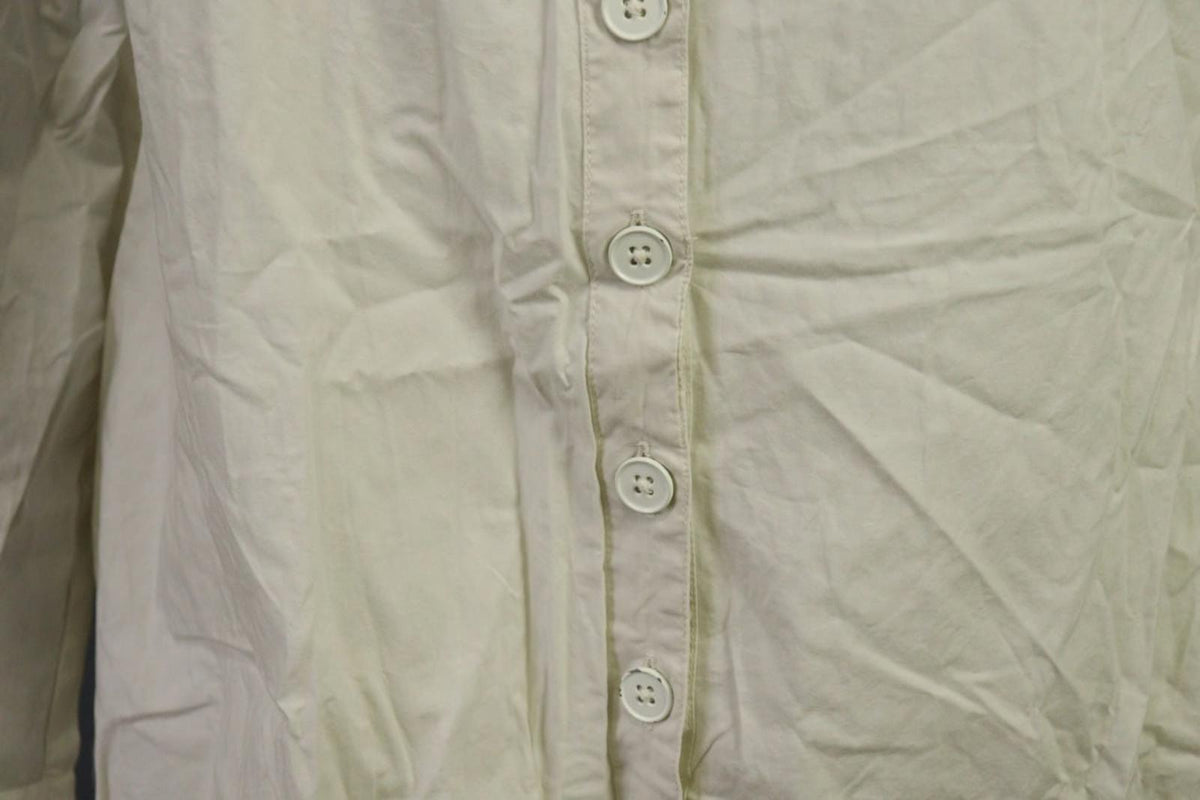 EWA I WALLA Beige 100%Cotton Casual Long Sleeve Button Front Shirt Dress – Size XS