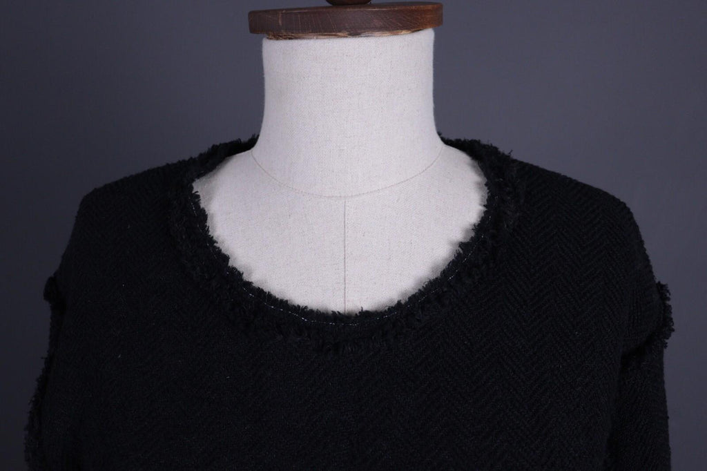 ISABEL MARANT Black Wool Knit Lagenllok Sweater – Size 38 Small