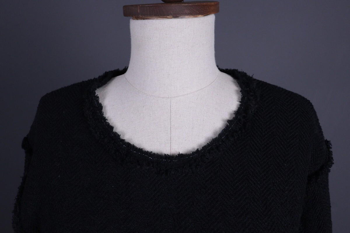ISABEL MARANT Black Wool Knit Lagenllok Sweater – Size 38 Small