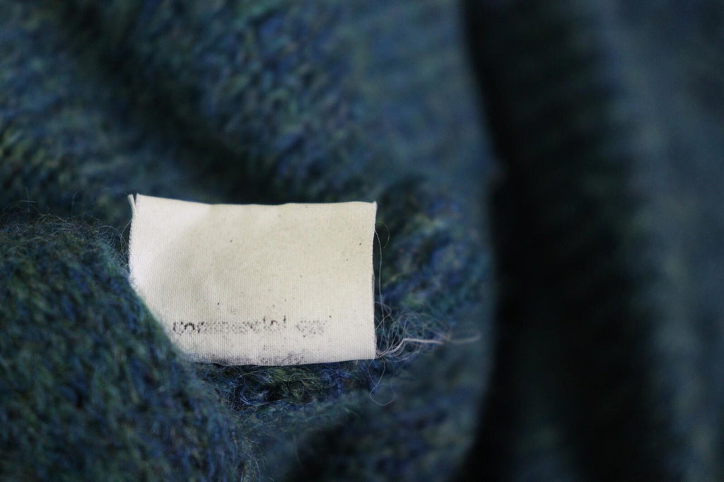 MISSONI Blue Wool Mohair Knit Long Sleeve Button Cardigan Sweater – Size L