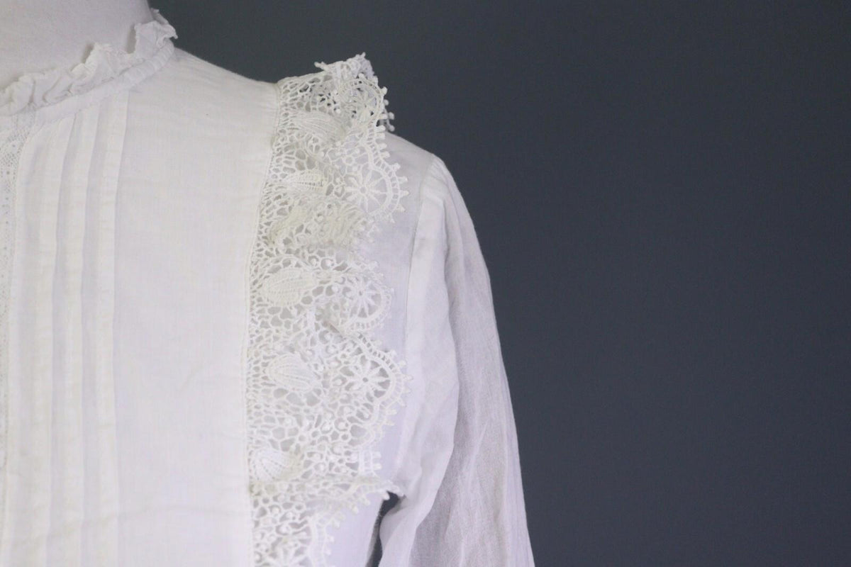 ZADIG & VOLTAIRE White Long Sleeve Button Down Lace Top Blouse Shirt – Size 16-M
