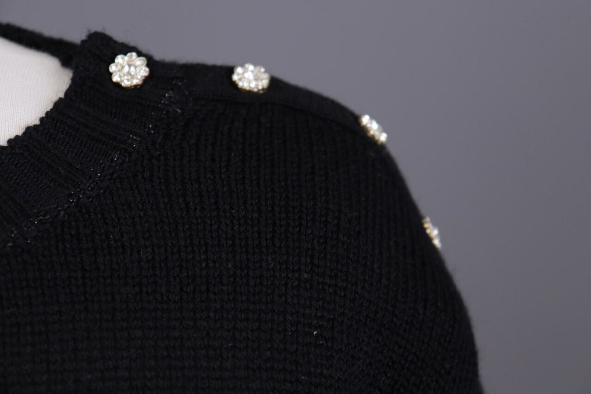 Princess Goes Hollywood Black Love Story Cashmere Knit Sweater – Size 36