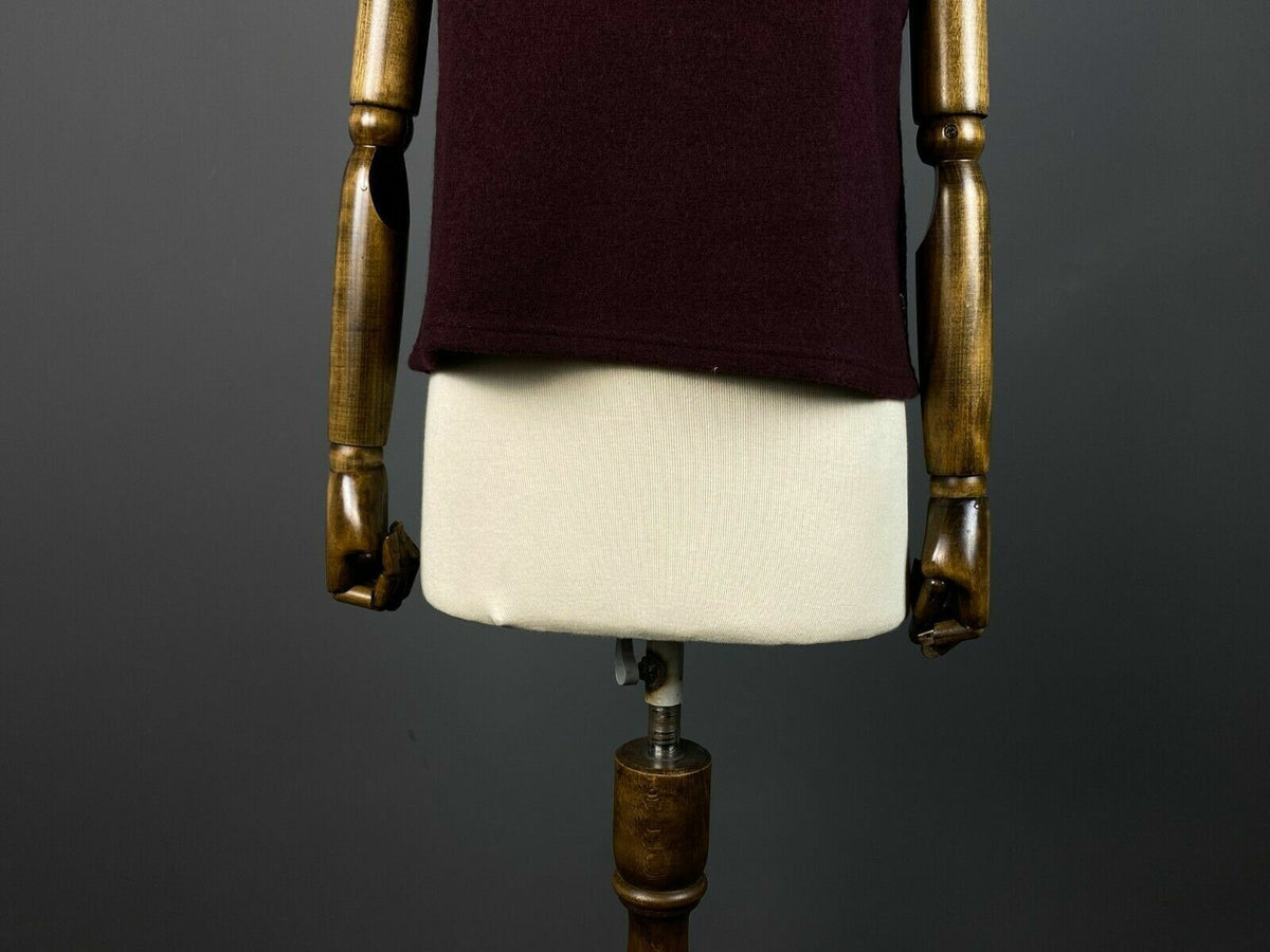 Vintage Deerberg by Oska Red Bordo Pure Wool Vest Sweater – Size 38 / 40