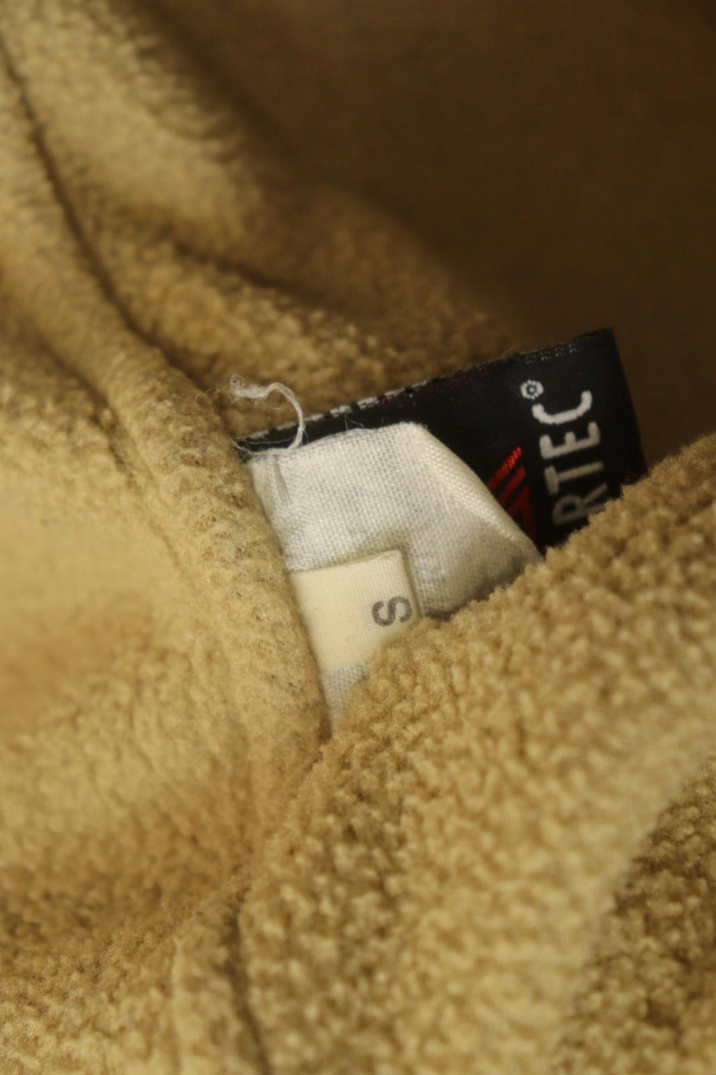 FRAUENSCHUH Tan Long Sleeve Mock Neck Athletic Full Zip Fleece Jacket – Size S