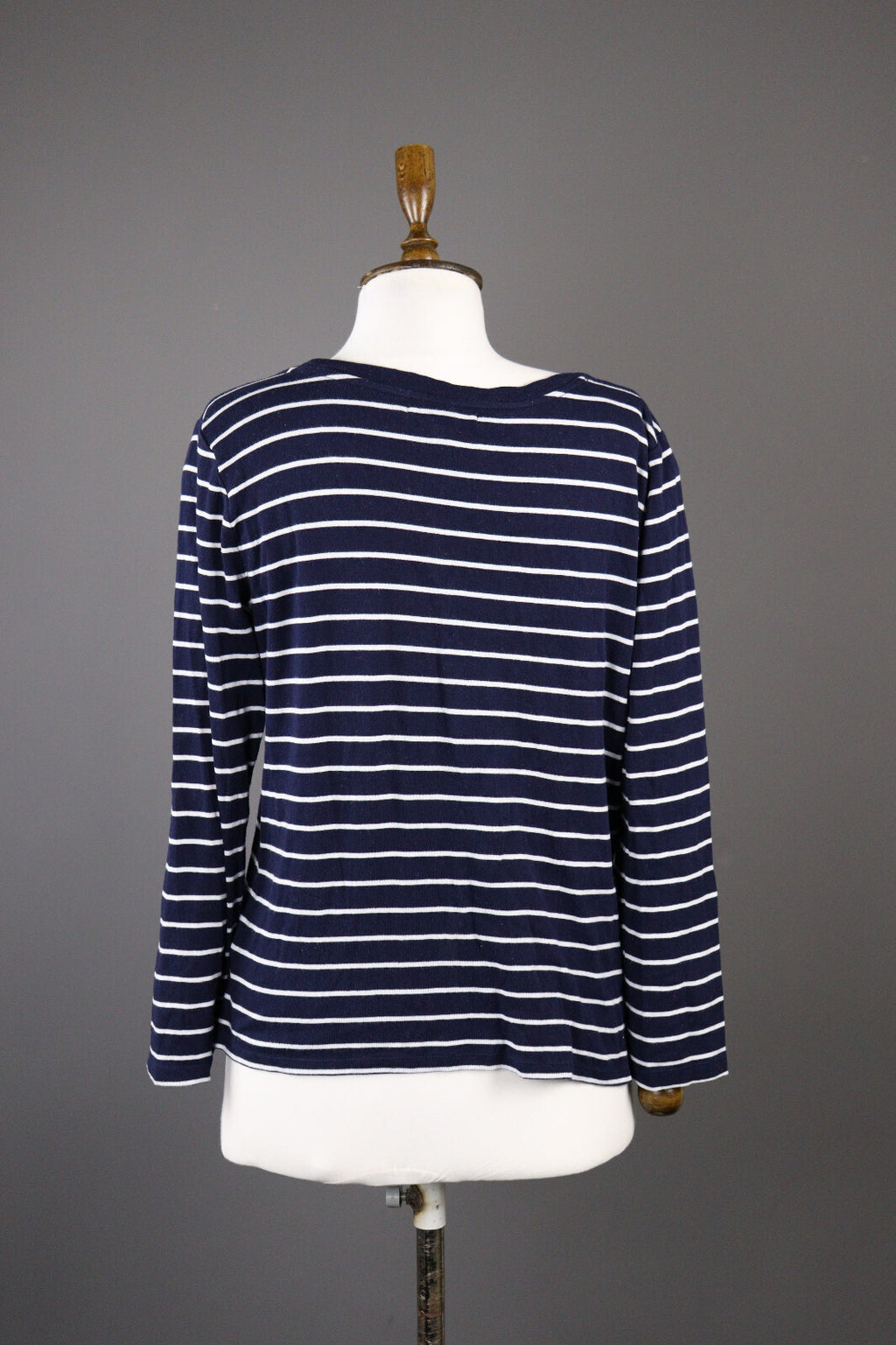 Lauren Ralph Lauren Blue Stripe Long Sleeve Pullover Sweater – Size L