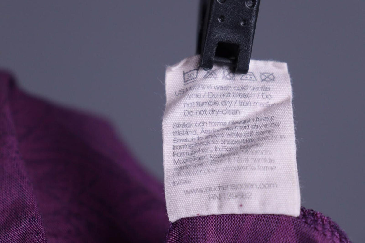 GUDRUN SJODEN Purple Lightweight Floral Sweater – Size M