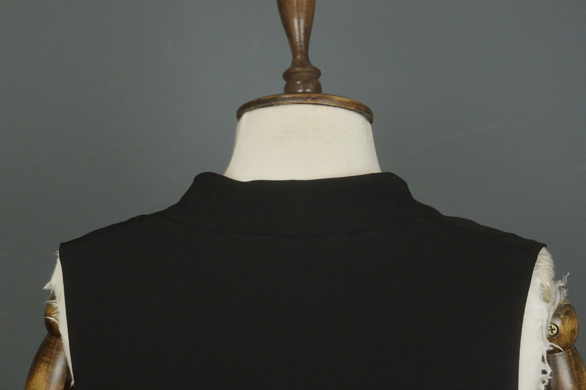 MISSONI Black Shawl Neck Sleeveless Pullover Party Cocktail Bodycon Dress Sz 38