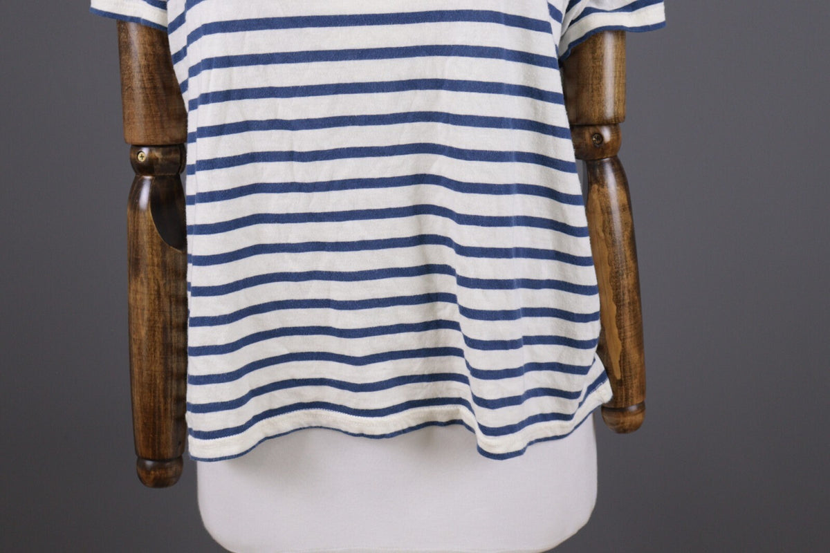 Gudrun Sjoden Multicolor Striped Short Sleeve Relaxed Blouse Shirt – Size L