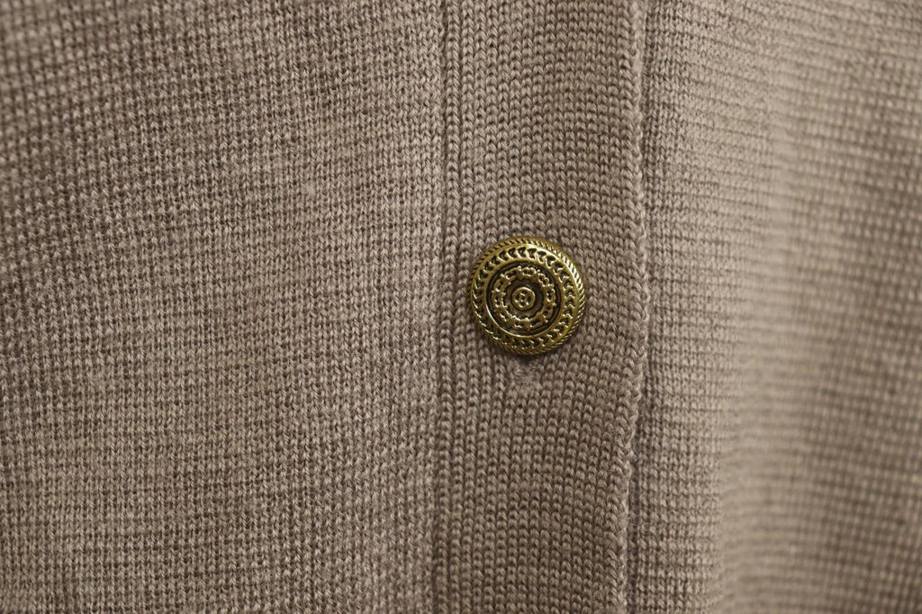 ZADIG & VOLTAIRE Brown Knitted V-Neck Long Sleeve Button Cardigan Sweater M/L