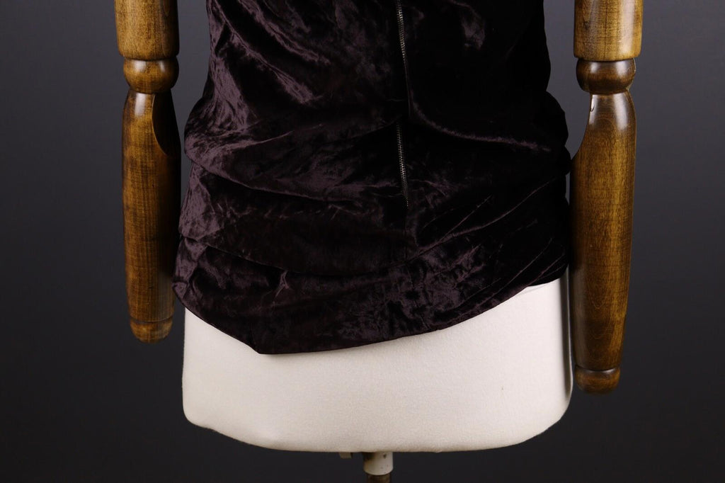 DOLCE & GABBANA Silk Velour Sleeveless Tank Midi Dress – Size US 10