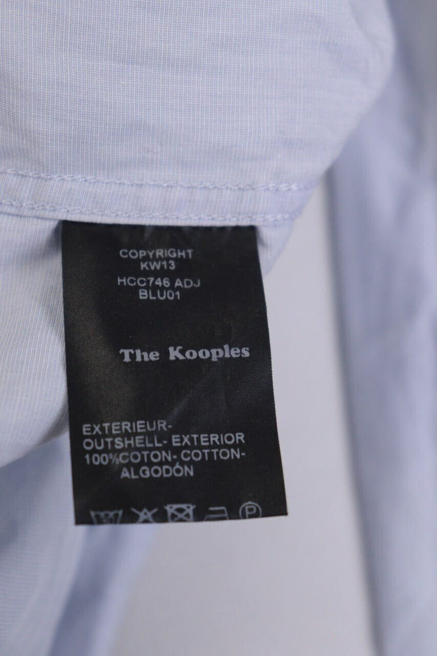 The Kooples Adjusted Blue Summer Long Sleeve Button Down Shirt – Size S