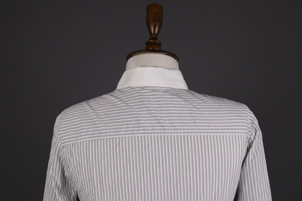 Paul & Shark Yachting Stretch White Stripe Long Sleeve Blouse Shirt – Size 40