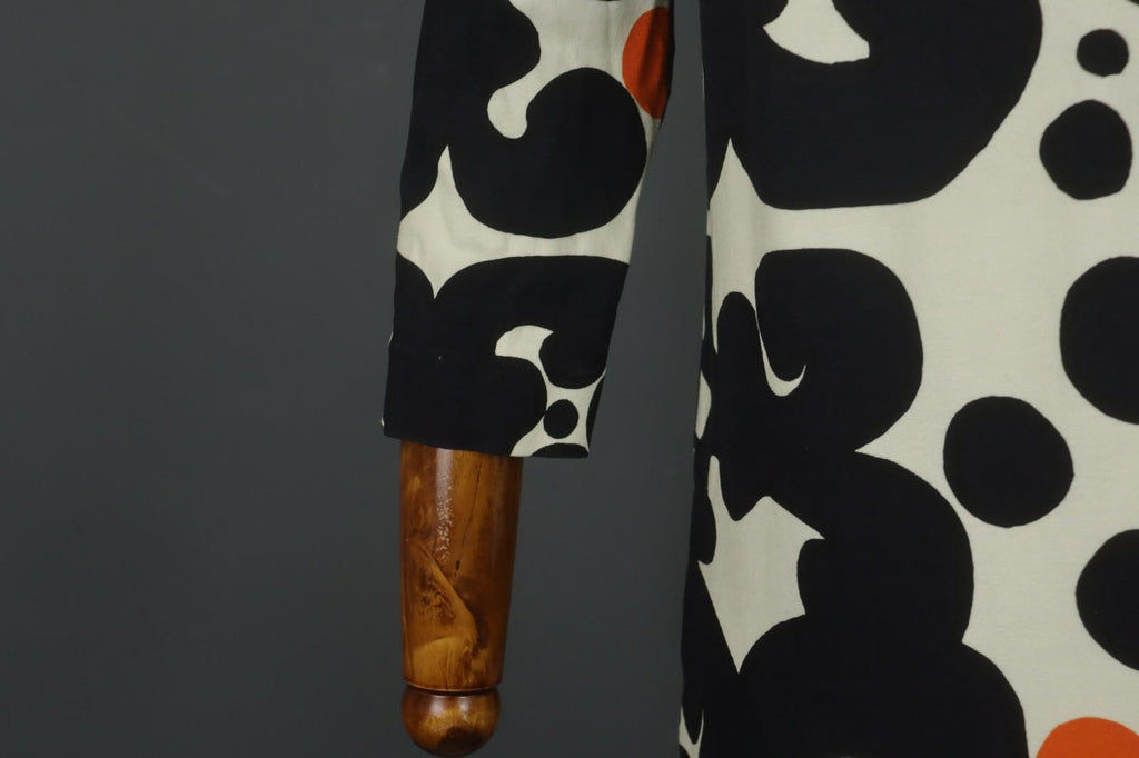 MARIMEKKO SIERRA Multi Patterned Viscose Snap Shoulder Sheath Dress – Size S