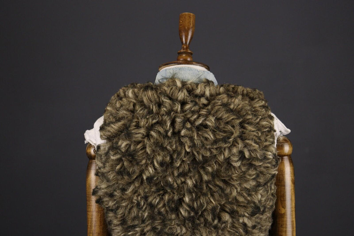 DENIM & SUPPLY RALPH LAUREN Blue Denim Faux Fur Vest Gilet – Size S