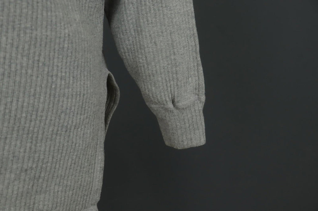 GUDRUN SJODEN Gray Raglan Sleeve Crew Neck Side Slit Pullover Sweater – Size M