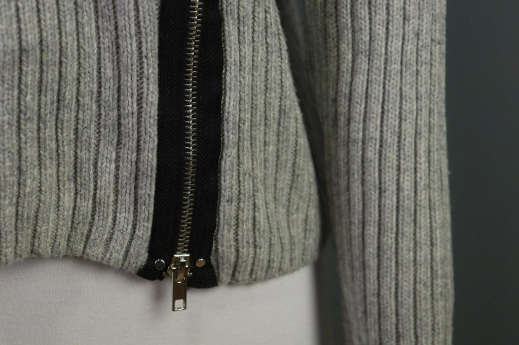 LINDEX Jean Paul Gaultier Gray Turtle Neck Ribbed Sleeve Pullover Sweater – Size L