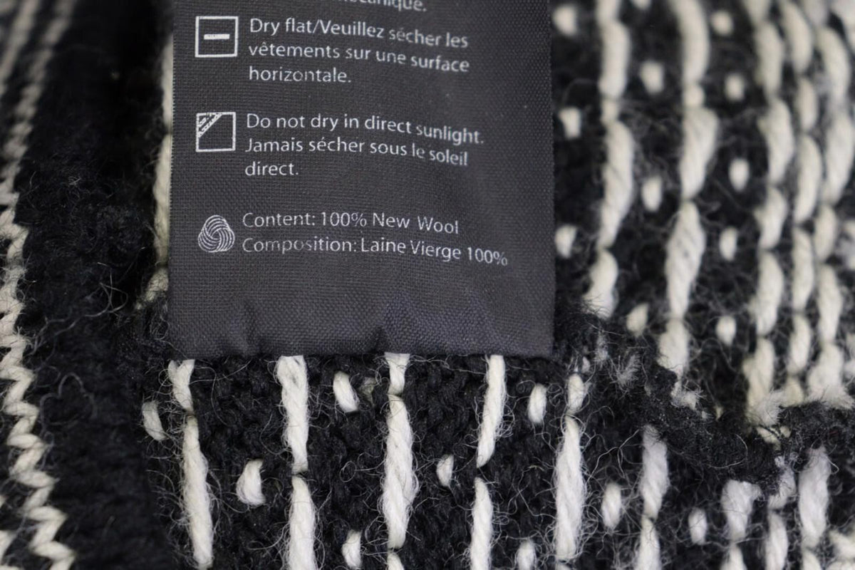 DALE OF NORWAY Black Fair Isle Wool Ski Sweater – Size S