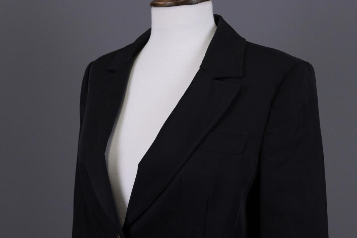 CLASS ROBERTO CAVALLI Black Two Button Lightweight Blazer Jacket – Size 44