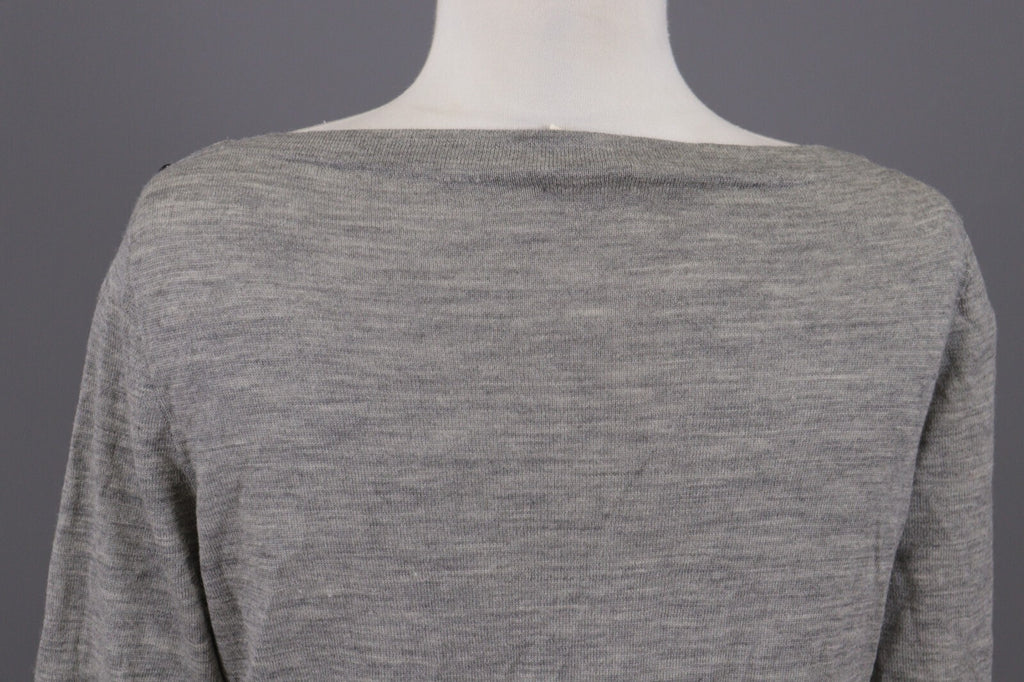 J. Crew Gray Merino Wool Sweater Long Sleeve Top – Size L