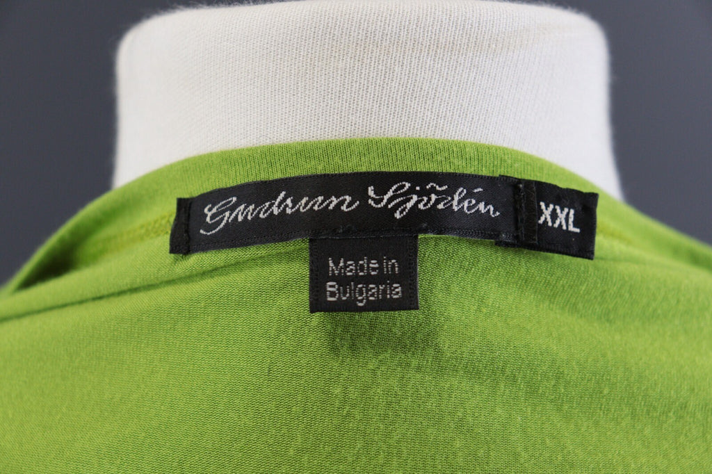 Gudrun Sjoden Green Boat Beck Long Sleeve Pullover Blouse – Size XXL